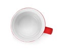 Empty ceramic cup isolated Royalty Free Stock Photo