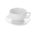 Empty ceramic cup isolated Royalty Free Stock Photo