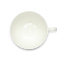 Empty ceramic cup isolated on white, top view Royalty Free Stock Photo
