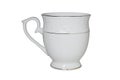 Empty ceramic cup for tea and coffee isolated on a white background Royalty Free Stock Photo