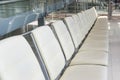 Empty chair for passengers boarding at airports.