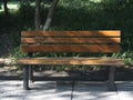 Empty chair for two in park Royalty Free Stock Photo