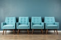 Empty chairs arranged in a circle for a group therapy session in a psychologist office Royalty Free Stock Photo