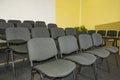 Empty chairs in the hall for the audience, business training center Royalty Free Stock Photo