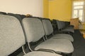 Empty chairs in the hall for the audience, business training center Royalty Free Stock Photo