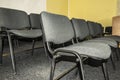 Empty chairs in the hall for the audience, business training center Royalty Free Stock Photo