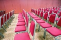 Empty chairs in modern conference room Royalty Free Stock Photo