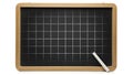 Empty chalkboard with chalk Royalty Free Stock Photo