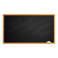 Empty chalkboard icon, cartoon style