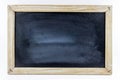 Empty chalkboard with wood frame Royalty Free Stock Photo