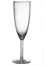 An empty champagne glass