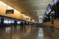 Check-in at main terminal of Seattle-Tacoma International Airport, Seattle