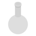 Empty chemical pot icon, isometric style