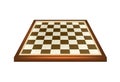 Empty chess board in brown design Royalty Free Stock Photo