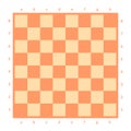 Empty chessboard isolated. Board for chess or checkers game. Strategy game concept. Checkerboard background. Royalty Free Stock Photo