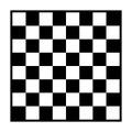 Empty chessboard isolated. Board for chess or checkers game. Strategy game concept. Checkerboard background.