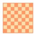 Empty chessboard isolated. Board for chess or checkers game. Strategy game concept. Checkerboard background. Royalty Free Stock Photo