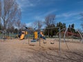 Empty Childrens Playground Photographed During Pandemic