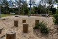 Empty childs playground during COVID-19 lockdown Royalty Free Stock Photo