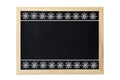 Empty Christmas blackboard isolated