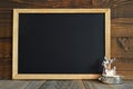 Empty Christmas blackboard