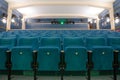 Empty cinema interior Royalty Free Stock Photo