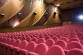 Empty cinema interior Royalty Free Stock Photo