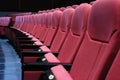 Empty cinema seats Royalty Free Stock Photo