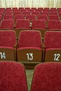 Empty cinema seats Royalty Free Stock Photo