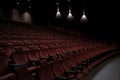 Empty cinema seats Royalty Free Stock Photo