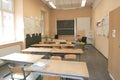 Empty class room in a school during vacation