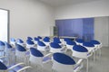 Empty classroom with chairs. Conference room. Back to school. Ho Royalty Free Stock Photo