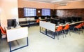 Empty Classroom at Computer Skills Training Center in Africa