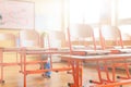 Empty classroom. Education concept. Royalty Free Stock Photo