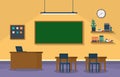 Empty Classroom Education Elementary High School Class Nobody Illustration Royalty Free Stock Photo