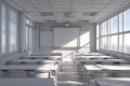 Empty Classroom Scene Royalty Free Stock Photo