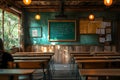 Rustic Classroom Scene Royalty Free Stock Photo