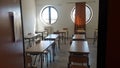 Empty classrooms for covid-19 Royalty Free Stock Photo