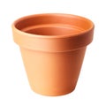 Empty clay plant pot