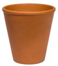 Empty clay plant pot