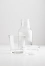 Empty clean glassware on white background Royalty Free Stock Photo