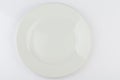 Empty clean round white plate