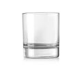 Empty and clean whiskey glass isolated Royalty Free Stock Photo