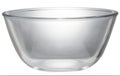 Empty clear glass bowl salad bowl for mixing or serving Royalty Free Stock Photo