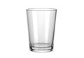 Empty clear glass on white background Royalty Free Stock Photo