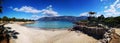 Panorama of the Empty Cleopatra beach of Sedir Island