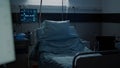 Empty clinical ward as emergency room on hospital floor Royalty Free Stock Photo