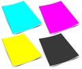 Empty cmyk magazine Royalty Free Stock Photo