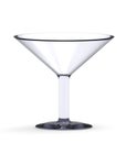 Empty cocktail glass isolated on the white Royalty Free Stock Photo