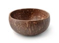 Empty coconut shell bowl Royalty Free Stock Photo